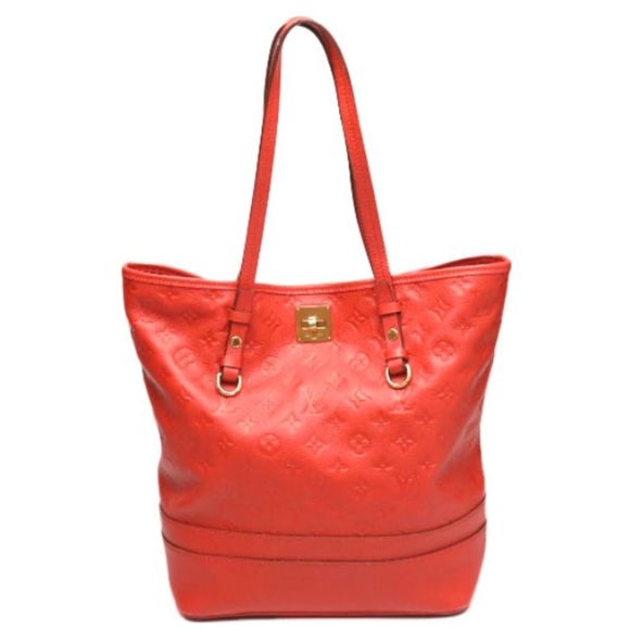 Louis Vuitton Tote Bag Monogram Citadin PM Red - Picture 1 of 14